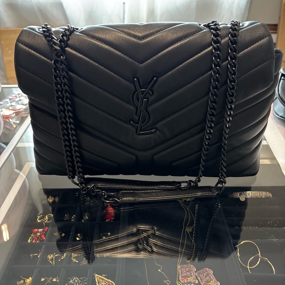 Black Quilted Chain Bag